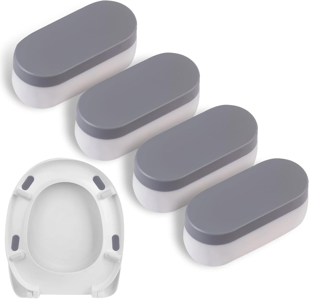 BEIVOBY universal toilet seat bumpers front package view
