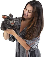 Interactive Folkmanis rabbit puppet for children and theater play