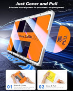 Sparin screen protector for iPad scratch resistance demonstration