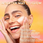 Glow Recipe Cloudberry moisturizing cream texture showing whipped consistency