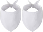 Blank Dog Bandanas Large-1PCS, DIY Solid White Triangle Scarf Premium Cotton Handkerchief or Bib, Personalized Design Birthday/Party Fun Idea Gift for X-Large&Large Pets - Image 13