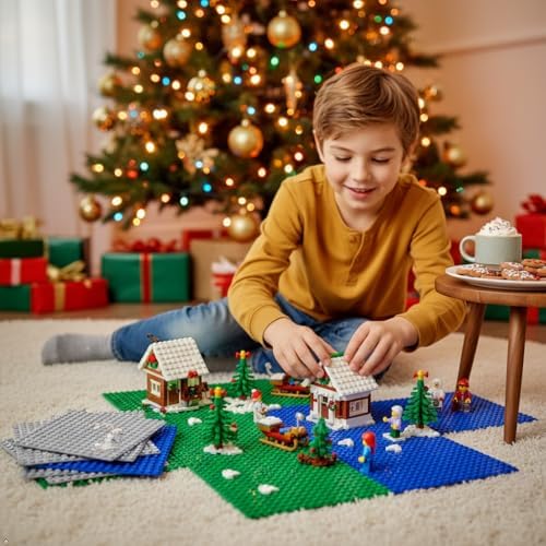 Brick Loot baseplates stacked in a 10-pack set