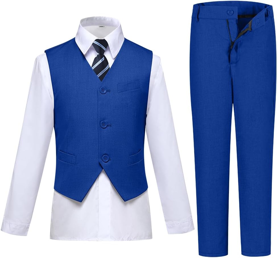 Visaccy boys wedding outfit trousers and adjustable waist