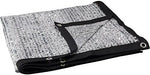 Pro Select Solar Canopy close up view highlighting the durable metal grommets and reinforced black binding