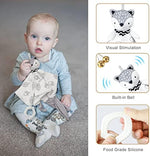 Greeting card and baby gift set in blue suitcase