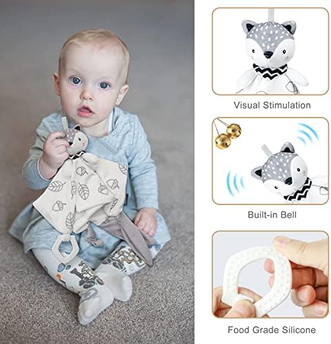 Greeting card and baby gift set in blue suitcase