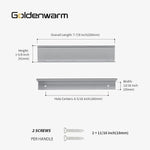 Goldenwarm cabinet handle side profile angle
