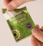 Close up of Dr. Soother's Healthy Wipes texture information