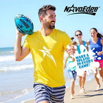 Full product packaging of the NovaEdge Hydro Water Football set with the inflation pump.