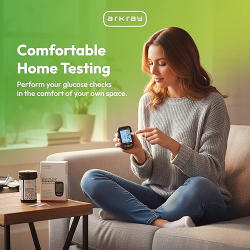 ARKRAY GLUCOCARD Expression Glucose Test Strips - No Coding, 0.8 Microliter & Fast 6-Second Results - Compatible with GLUCOCARD Expression Blood Glucose Meter - 50 Count - Image 8