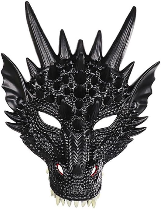 Himine Cosplay Mask Dragon's Head Mask for Festival Party Halloween - Image 9