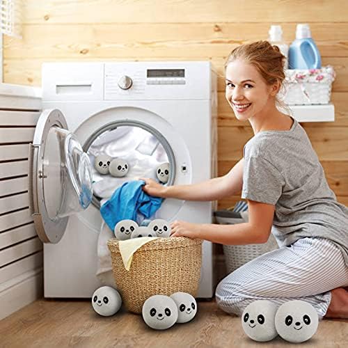 MaHonestFelt hypoallergenic reusable laundry dryer balls set of six for gentle fabric care
