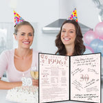 Crenics birthday signature book folded display