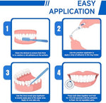 Close up of the thirty gram denture adhesive bottle for secure bonding