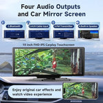 Rear backup camera connection for car multimedia display