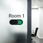 MAGICLULU sliding door status indicator mounted on office wood door