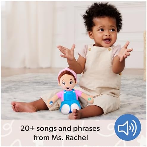 Ms. Rachel educational talking doll packaged with included learning activities card