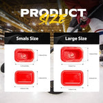 Close up view of the anti slip textured surface on the UICE hockey handle end caps.