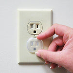 Close up of discreet Dreambaby outlet cover installed