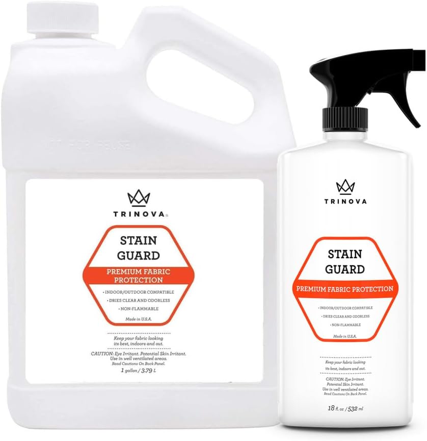 TriNova Stain Guard Fabric Protection Spray, Non-Aerosol, 18 fl oz | Water-based fabric protector for upholstery, carpet and rugs. - Image 9