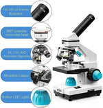 HSL microscope dual LED light system close up