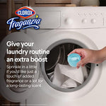 Clorox Fraganzia laundry crystals packaging details showing usage instructions