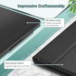 Durable folio case with precise cutouts for tablet cameras buttons and ports