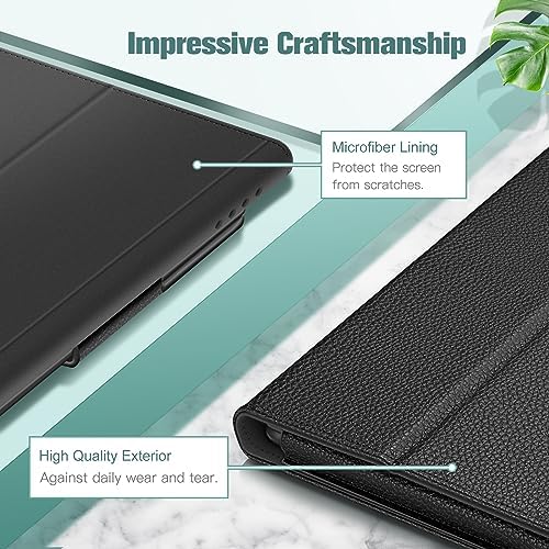 Durable folio case with precise cutouts for tablet cameras buttons and ports
