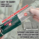 AID MATE tactical first aid kit supplies demonstrating the non-adhesive wound pad.