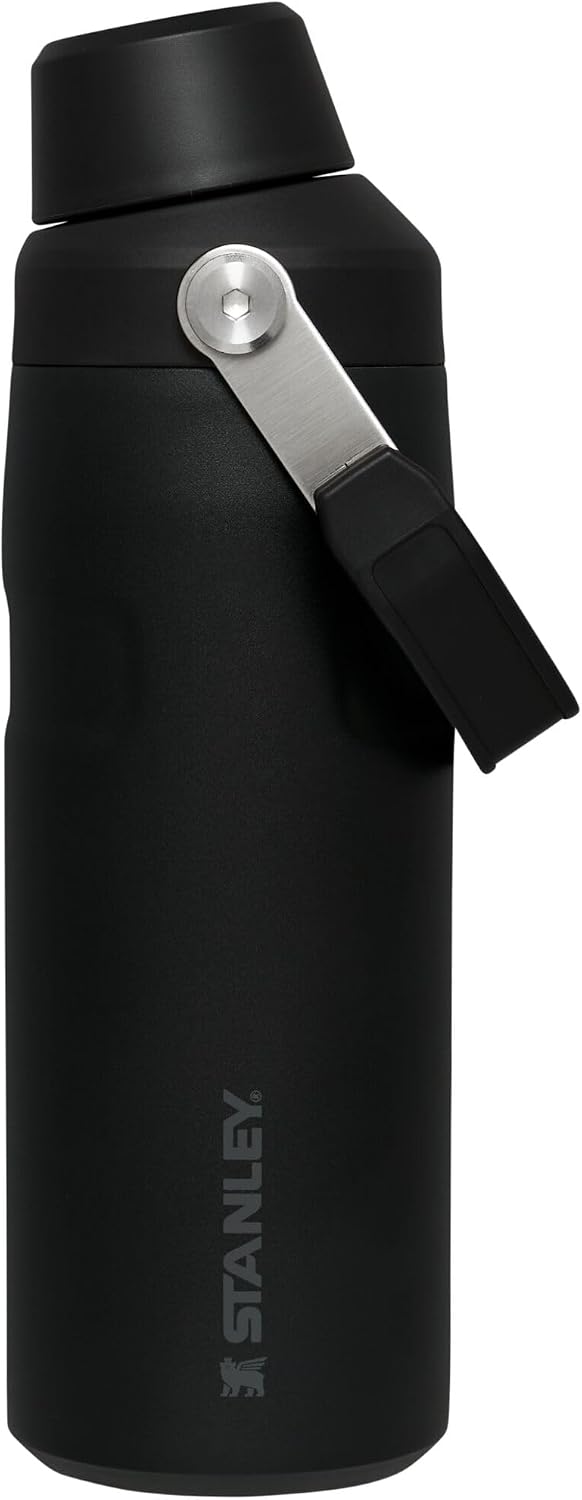 Stanley IceFlow Fast Flow Water Bottle 24 oz | Angled Spout Lid | Lightweight and Leakproof for Travel and Sports | Insulated Stainless Steel | BPA-Free | Black - Image 14