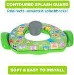 Removable foam cushion separating from the green plastic child commode ring