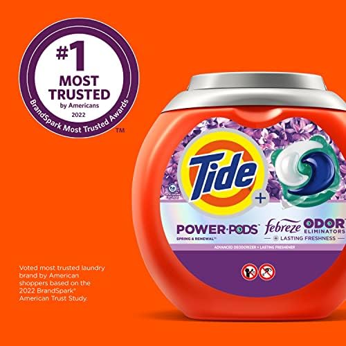 Tide Power Pods container showing child-guard safety zipper lid