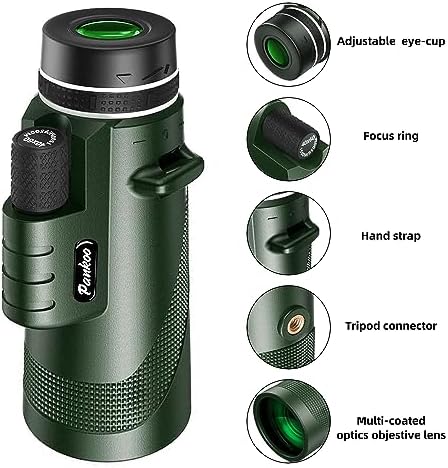 Pankoo monocular set with carrying bag and accessories