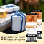 VAHATAN basketball ticket invitation being filled out with a pen