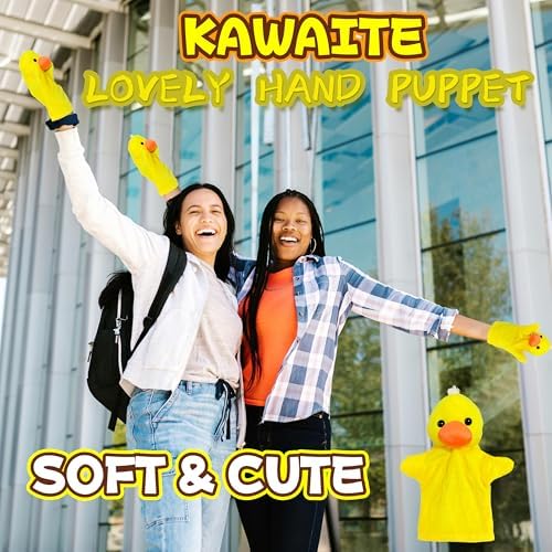 Educational puppet play concept with child and adult hands.