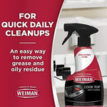 Weiman cooktop cleaning kit bundle on kitchen counter