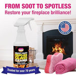 Quick n Brite heavy duty glass cleaner used on ceramic cooktop surface