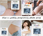 Jwitao gender neutral wooden sonogram frame hanging on a wall as nursery artwork