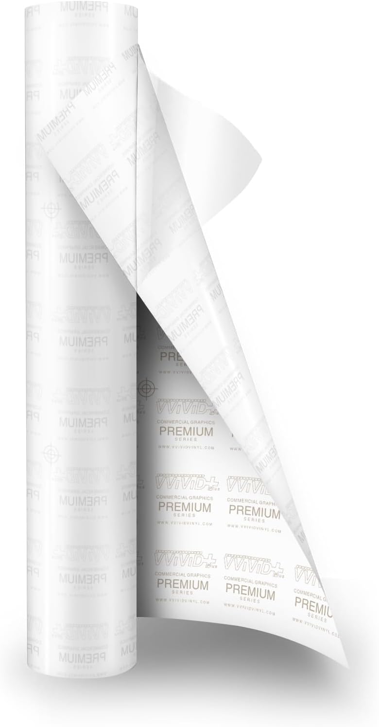VViViD Barricade Clear Gloss Paint Protection Film roll front view showing transparent texture