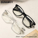 Unisex myopia glasses black frame design for men and women