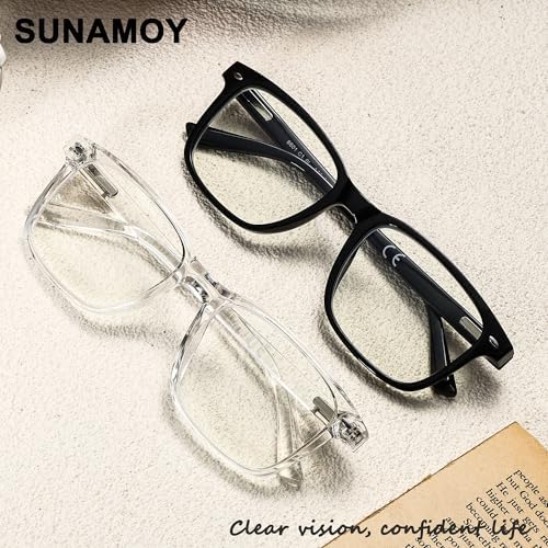 Unisex myopia glasses black frame design for men and women