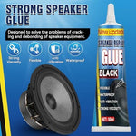 Speaker repair adhesive application on loudspeaker foam surround