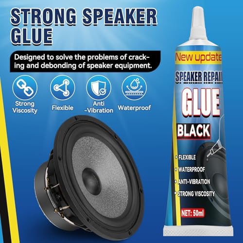 Speaker repair adhesive application on loudspeaker foam surround