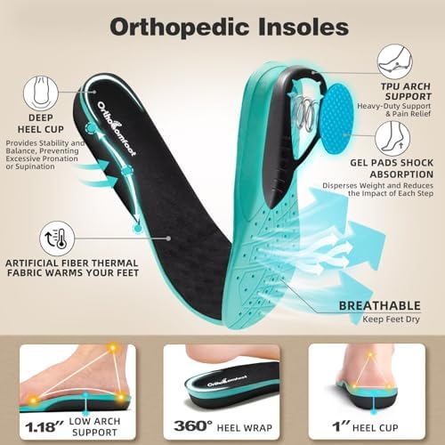 Close-up of the warm plush interior and orthotic insole for diabetic foot care