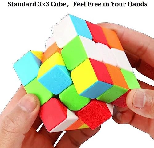Bokefenuo stickerless 55 millimeter cube toy side view highlighting durable molded plastic design.