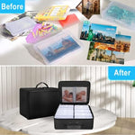 Engpow fireproof container showing suitcase luggage strap feature