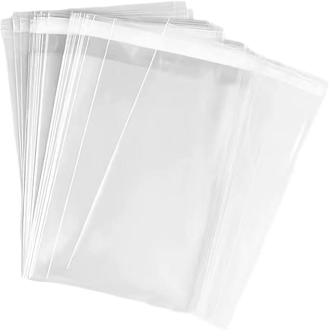 Muyindo clear plastic packaging bags front view showing high transparency material