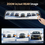 Jomise K17 Pro mirror dash cam showing Apple CarPlay
