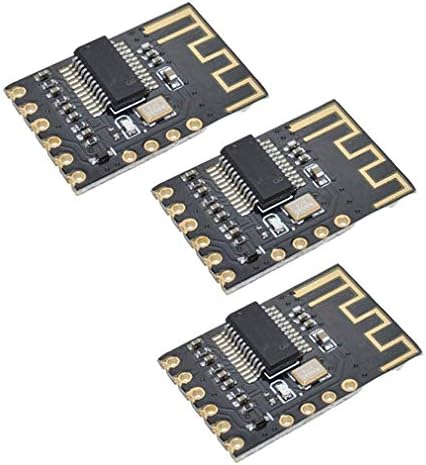 HiLetgo bluetooth audio decoder module displaying the detailed gold-plated solder pads for wiring.