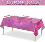 FunnyPars holographic laser table cover shiny surface texture